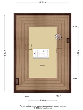 Plattegrond - Utrechtsestraatweg 71II, 3445 AN Woerden 