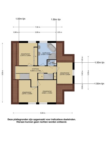 Plattegrond - Polanerzandweg 5, 3446 CC Woerden 