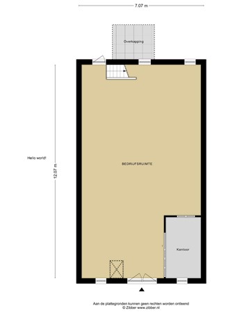 Plattegrond - Nieuwstraat 42, 2411 EM Bodegraven 