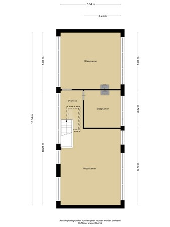 Plattegrond - Marconiweg 15, 3442 AD Woerden 