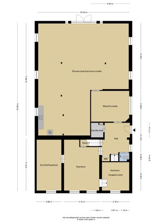 Plattegrond - Polanerzandweg 1, 3446 CC Woerden 