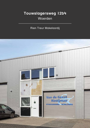 Brochure -  - Touwslagersweg 12B 4, 3449 HX Woerden
