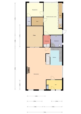 Floorplan - Langestraat 71, 8281 AG Genemuiden