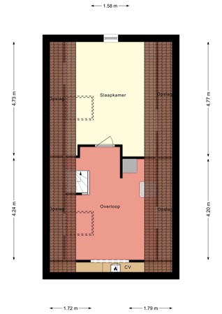 Floorplan - De Nieuwesluis 43, 8064 EA Zwartsluis