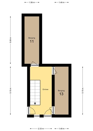 Floorplan - Langestraat 11, 8281 AE Genemuiden