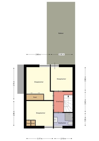 Floorplan - Klaas Benninkstraat 18, 8281 ZX Genemuiden