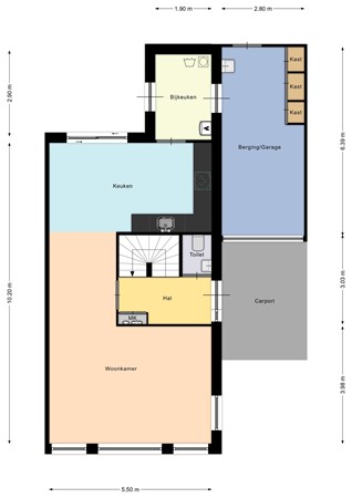 Floorplan - Lus 7, 8281 NT Genemuiden