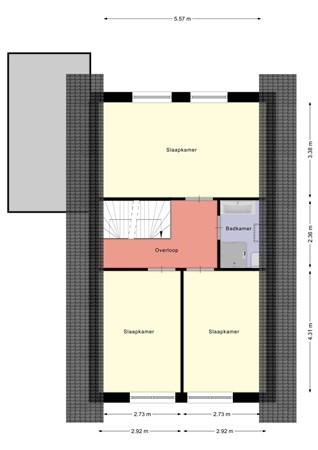 Floorplan - De Bos 7, 8326 BJ Sint Jansklooster