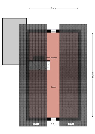Floorplan - De Bos 7, 8326 BJ Sint Jansklooster