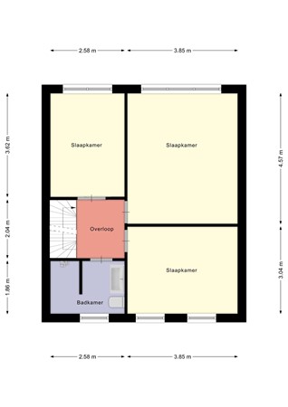 Floorplan - Willem de Zwijgerlaan 15, 8281 CS Genemuiden