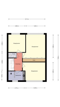 Floorplan - De Cartouwe 63, 8325 CW Vollenhove