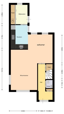 Floorplan - Patrijs 13, 8281 GJ Genemuiden