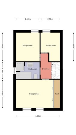 Floorplan - Reiger 14, 8281 ET Genemuiden