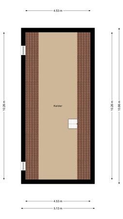 Floorplan - Kerkstraat 31, 8325 BH Vollenhove