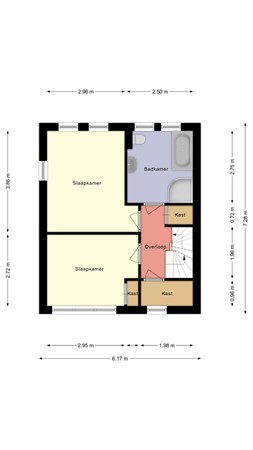 Floorplan - Julianastraat 48, 8064 CE Zwartsluis