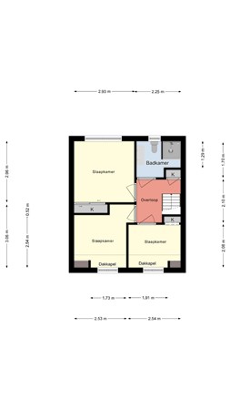 Floorplan - Burg Ten Veldestr 55, 8281 ZP Genemuiden