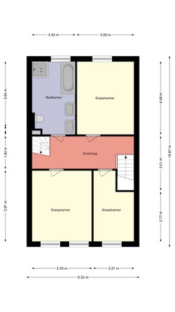 Floorplan - Burg Ten Veldestr 6, 8281 ZS Genemuiden