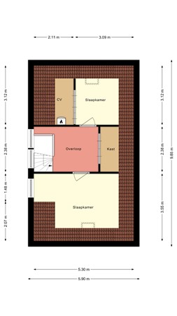 Floorplan - Burg Ten Veldestr 6, 8281 ZS Genemuiden