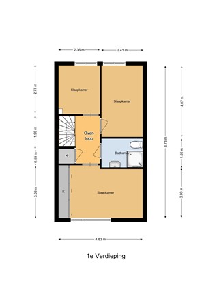 Floorplan - Frederik van Blankenheimstraat 3, 8325 GA Vollenhove