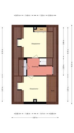 Floorplan - De Hoogte 3, 8326 BD Sint Jansklooster