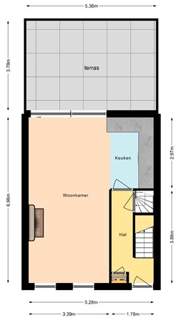 Floorplan - Simondsstraat 41A, 8281 CE Genemuiden