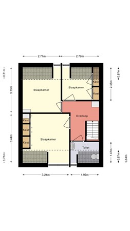 Floorplan - Simondsstraat 41A, 8281 CE Genemuiden