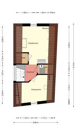 Floorplan - Hofstraat 24, 8061 GT Hasselt