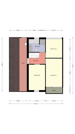 Floorplan - Zicht 20, 8061 MS Hasselt