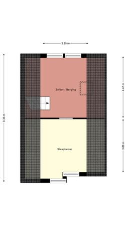 Floorplan - Zicht 20, 8061 MS Hasselt