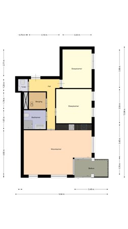 Torenwachter 30, 8061 DP Hasselt - Plattegrond