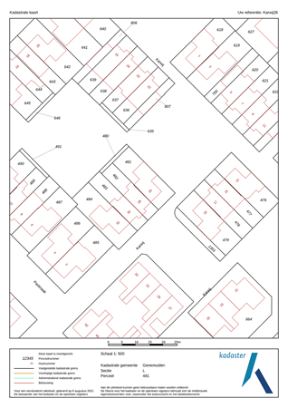 Karwij 26, 8281 KS Genemuiden - Kadastrale kaart