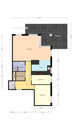 Torenwachter 6, 8061 DP Hasselt - Plattegrond