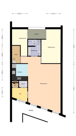 Prinses Julianastraat 25b, 8281 CK Genemuiden - Plattegrond