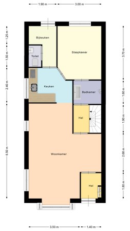 Havenplein 6, 8281 EV Genemuiden - Begane grond