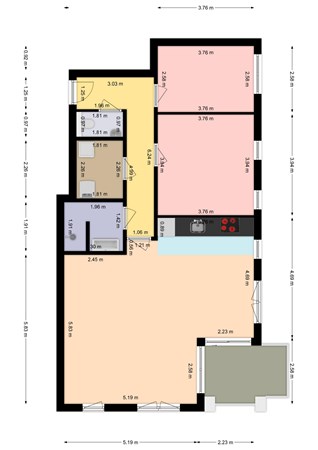 Torenwachter 18, 8061 DP Hasselt - Plattegrond