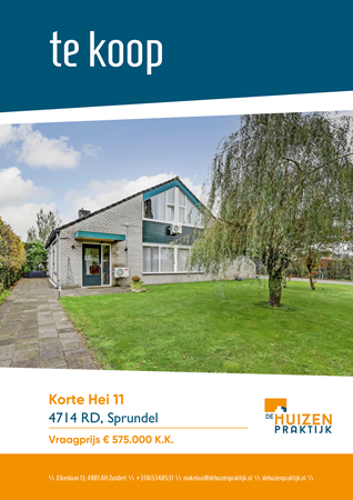 Brochure preview - Korte Hei 11, 4714 RD SPRUNDEL (1)