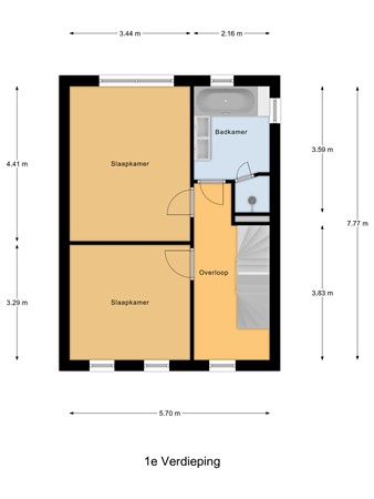 Burgemeester de Regtstraat 18, 4715 HH Rucphen - 1e_Verdieping.jpg