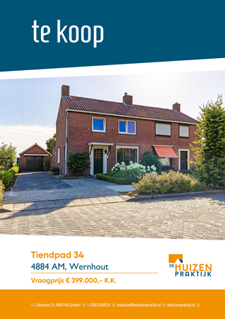 Brochure preview - Tiendpad 34, 4884 AM WERNHOUT (1)