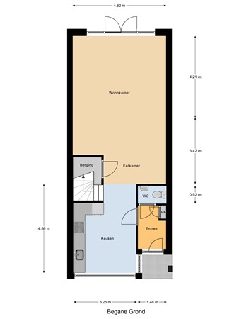 Floorplan - Gele Lis 52, 3297 WC Puttershoek