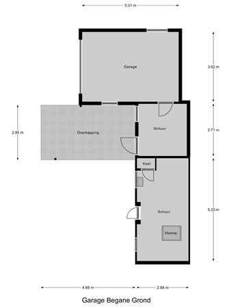 Floorplan - Smidsweg 24a, 3295 BV 's-Gravendeel