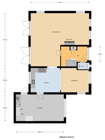 Floorplan - Oud Bonaventurasedijk 54a, 3291 CL Strijen