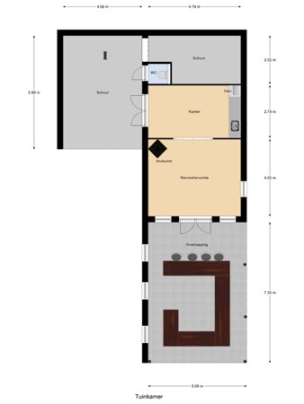 Floorplan - Oud Bonaventurasedijk 54a, 3291 CL Strijen