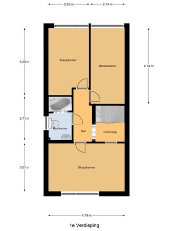 Floorplan - Kemphaanpad 1, 3291 VB Strijen