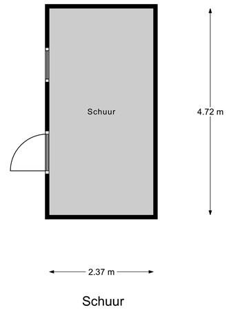 Floorplan - Bernhardstraat 24, 3291 BD Strijen
