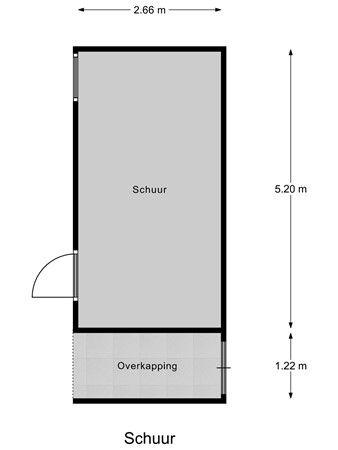Floorplan - Ronduitstraat 19, 3295 EB 's-Gravendeel