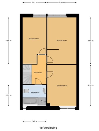 Floorplan - Ansfriedstraat 8, 3291 HH Strijen