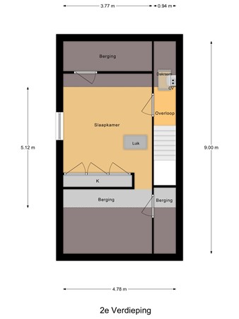Floorplan - Binnensingel 110, 3291 TC Strijen