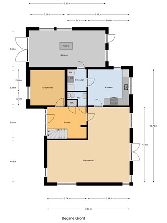 Floorplan - Keizersdijk 98, 3291 CE Strijen