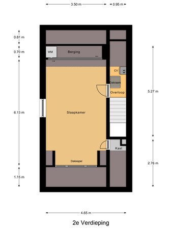 Floorplan - Binnensingel 72, 3291 TC Strijen