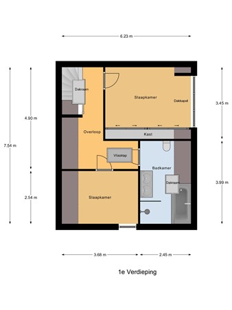 Floorplan - Molendijk 5, 3295 LD 's-Gravendeel